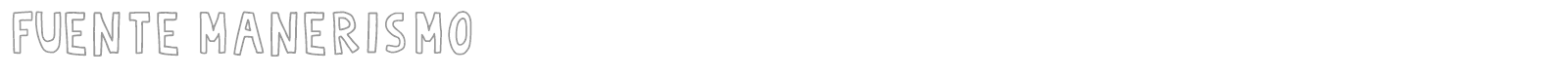 Fuente Manerismo font preview